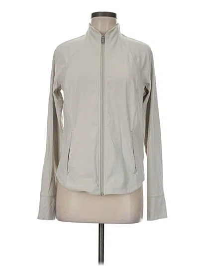 Pre-owned Athleta Track Jacket In Gray