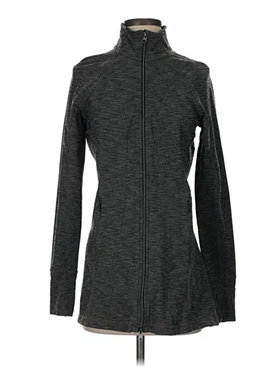 Pre-owned Athleta Track Jacket In Gray