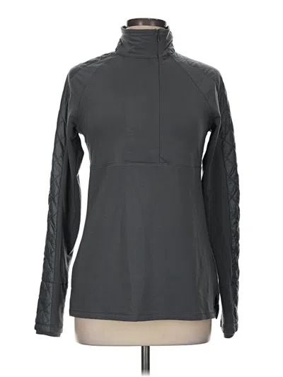 Pre-owned Athleta Track Jacket In Gray