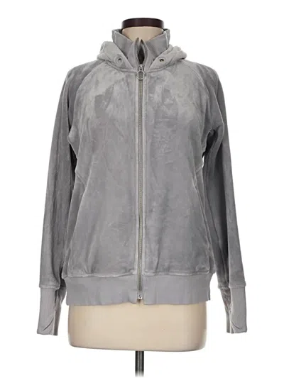 Pre-owned Athleta Track Jacket In Gray