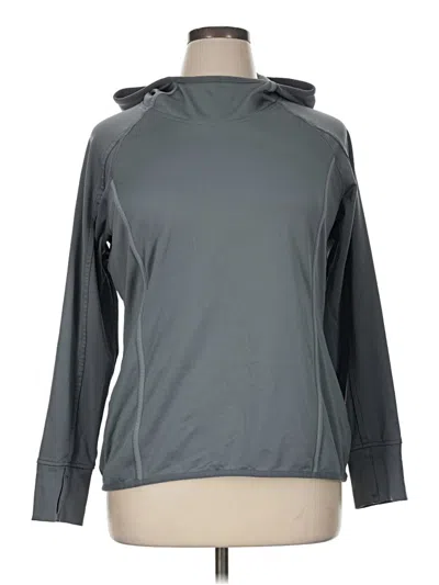 Pre-owned Athleta Track Jacket In Gray