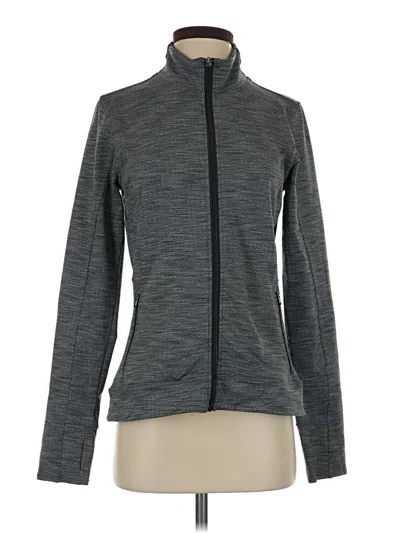 Pre-owned Athleta Track Jacket In Gray