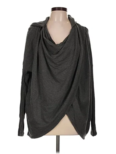 Pre-owned Athleta Track Jacket In Gray