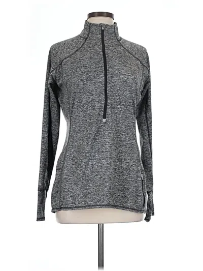 Pre-owned Athleta Track Jacket In Gray