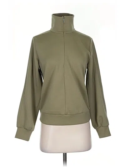 Pre-owned Athleta Track Jacket In Green