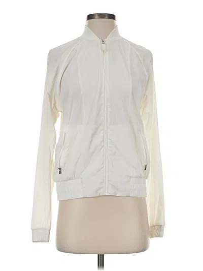 Pre-owned Athleta Track Jacket In Ivory