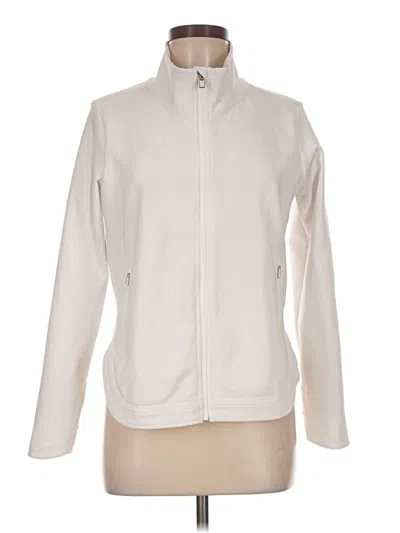 Pre-owned Athleta Track Jacket In Ivory