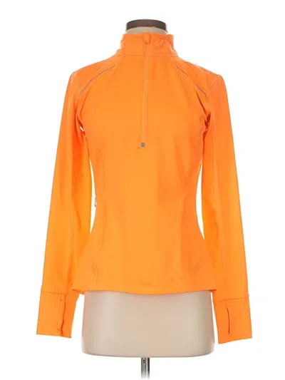 Pre-owned Athleta Track Jacket In Orange