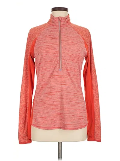 Pre-owned Athleta Track Jacket In Orange