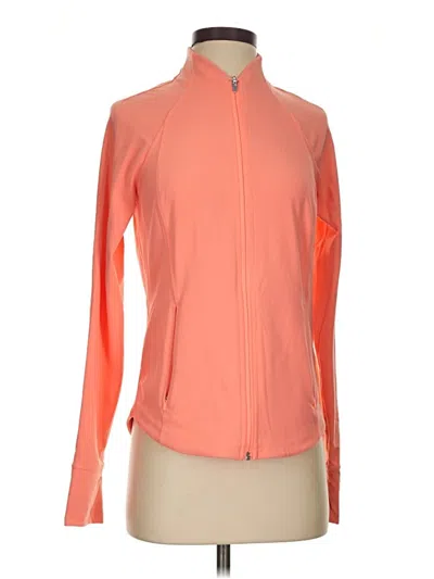 Pre-owned Athleta Track Jacket In Orange