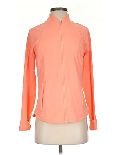 Pre-owned Athleta Track Jacket In Orange