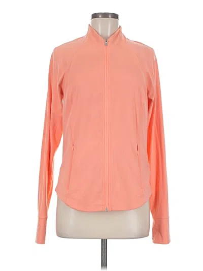 Pre-owned Athleta Track Jacket In Orange