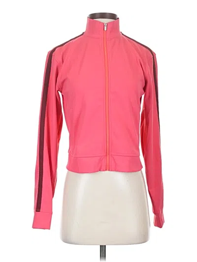 Pre-owned Athleta Track Jacket In Pink