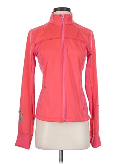 Pre-owned Athleta Track Jacket In Pink