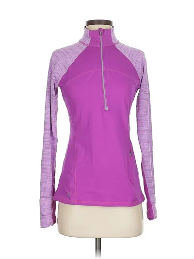 Pre-owned Athleta Track Jacket In Purple