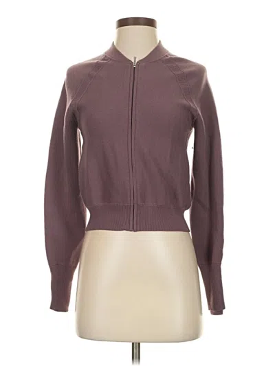 Pre-owned Athleta Track Jacket In Purple