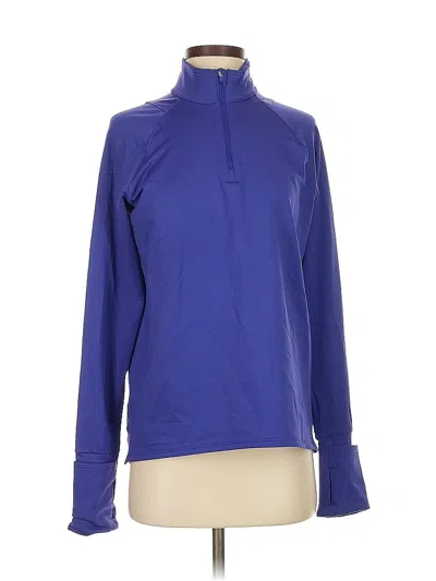 Pre-owned Athleta Track Jacket In Purple