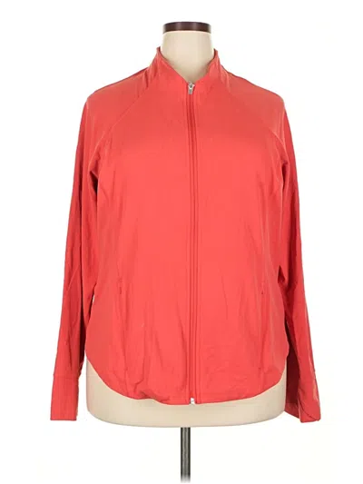 Pre-owned Athleta Track Jacket In Red