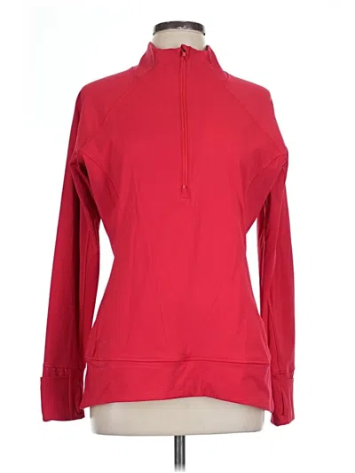 Pre-owned Athleta Track Jacket In Red