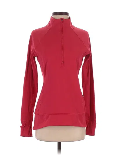 Pre-owned Athleta Track Jacket In Red