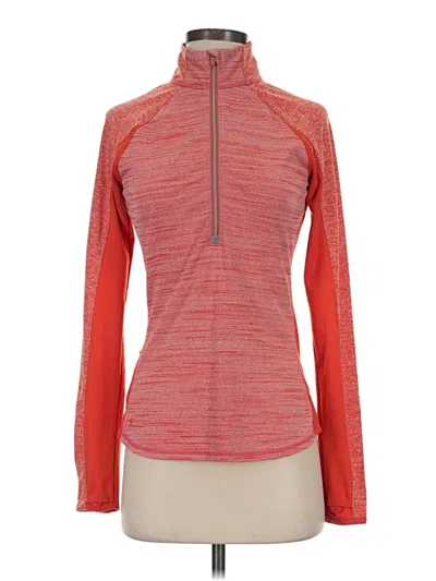 Pre-owned Athleta Track Jacket In Red