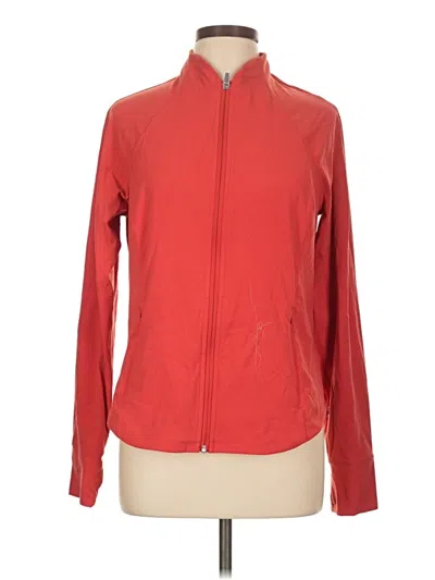 Pre-owned Athleta Track Jacket In Red