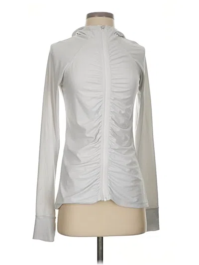 Pre-owned Athleta Track Jacket In Silver