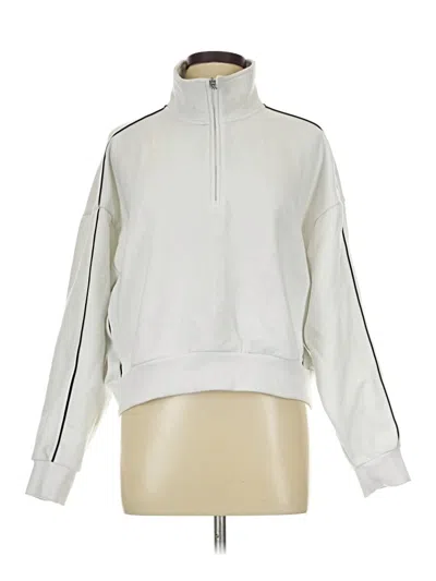 Pre-owned Athleta Track Jacket In Silver