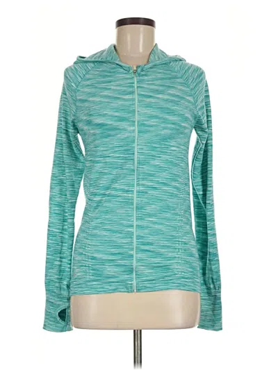 Pre-owned Athleta Track Jacket In Teal