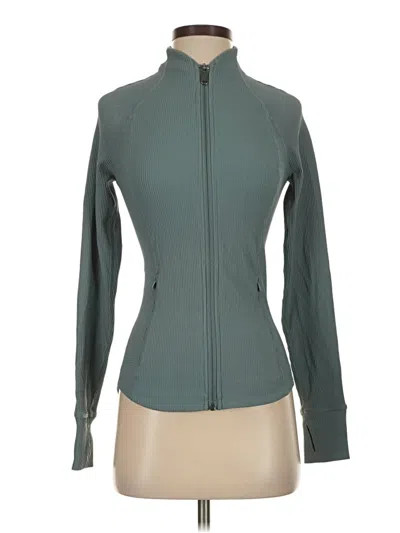 Pre-owned Athleta Track Jacket In Teal