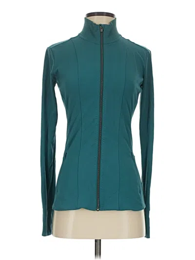 Pre-owned Athleta Track Jacket In Teal