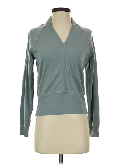 Pre-owned Athleta Track Jacket In Teal