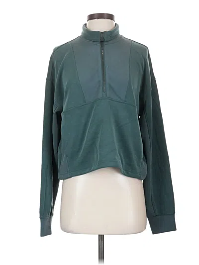Pre-owned Athleta Track Jacket In Teal