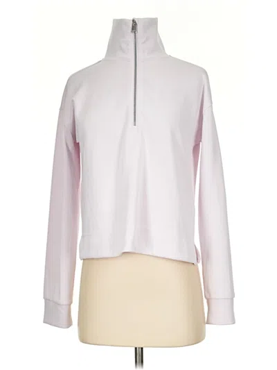 Pre-owned Athleta Track Jacket In White