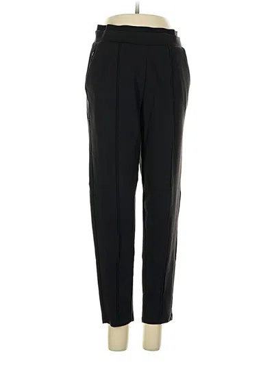 Pre-owned Athleta Track Pants In Black
