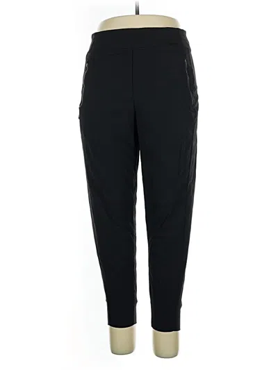 Pre-owned Athleta Track Pants In Black
