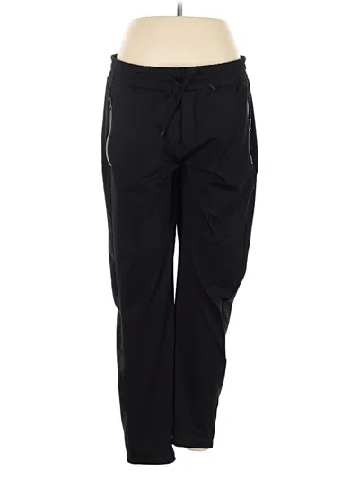 Pre-owned Athleta Track Pants In Black