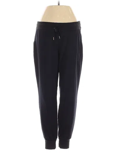 Pre-owned Athleta Track Pants In Black