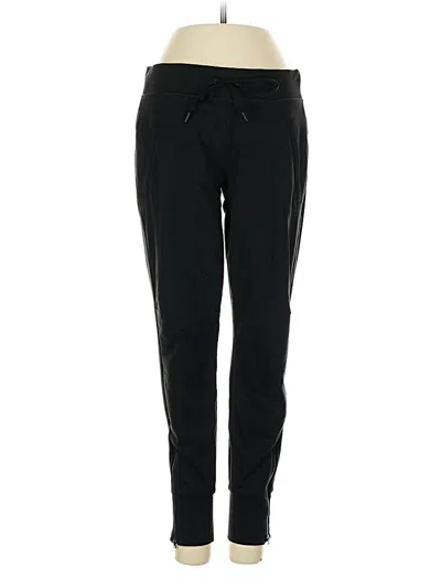 Pre-owned Athleta Track Pants In Black