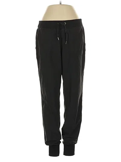 Pre-owned Athleta Track Pants In Black