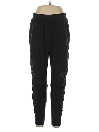 Pre-owned Athleta Track Pants In Black