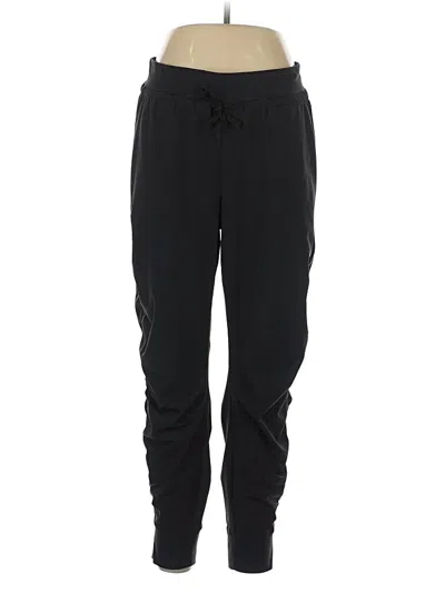 Pre-owned Athleta Track Pants In Black