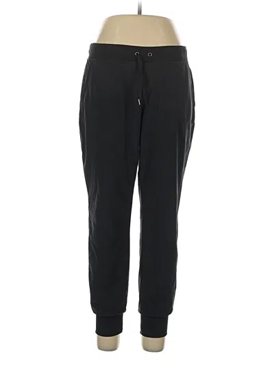 Pre-owned Athleta Track Pants In Black