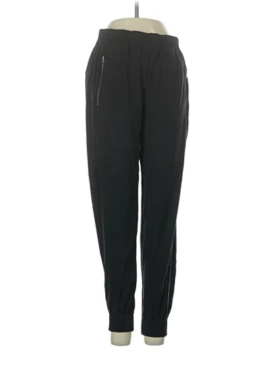 Pre-owned Athleta Track Pants In Black