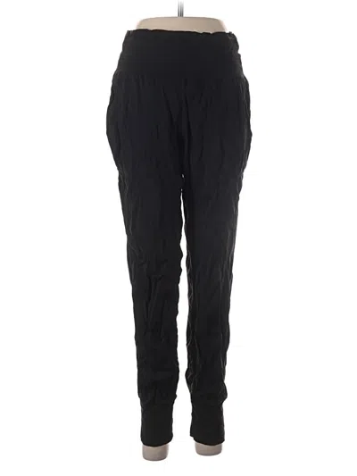 Pre-owned Athleta Track Pants In Black