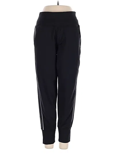 Pre-owned Athleta Track Pants In Black