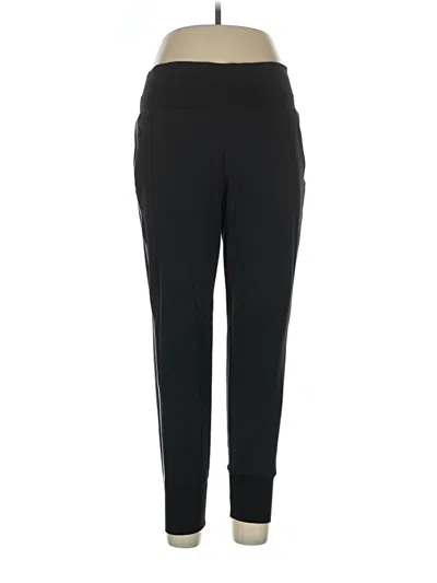 Pre-owned Athleta Track Pants In Black