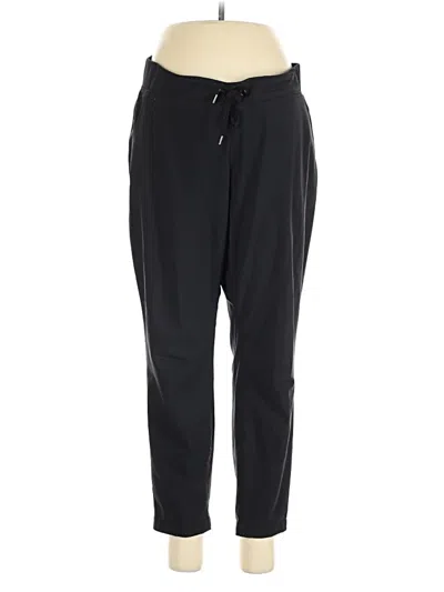 Pre-owned Athleta Track Pants In Black