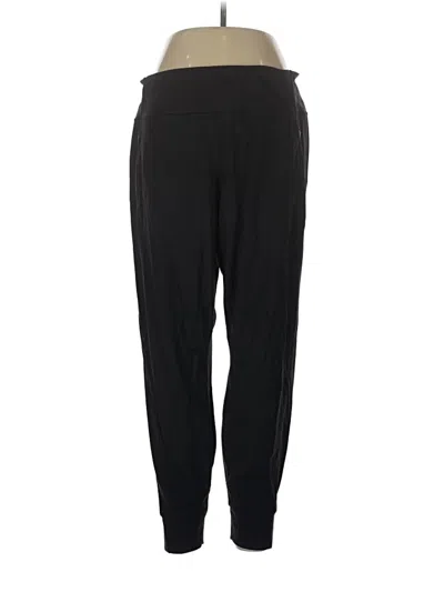 Pre-owned Athleta Track Pants In Black