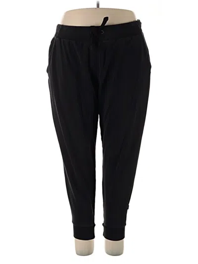 Pre-owned Athleta Track Pants In Black